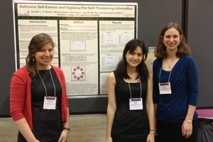 Susannah Parkin, Beril Esen, and Professor Borton at the SPSP meeting in New Orleans, 2013